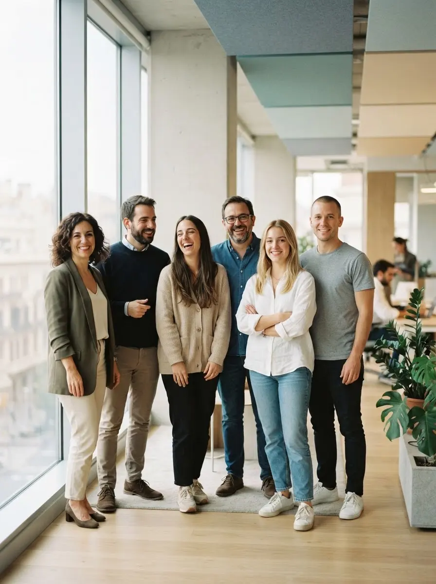 Equipo de North Market en la oficina